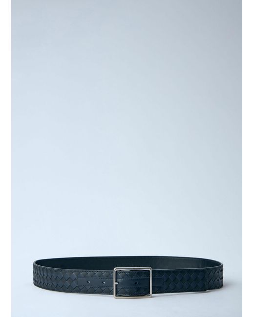 Bottega Veneta Blue Intrecciato Piccolo Belt for men