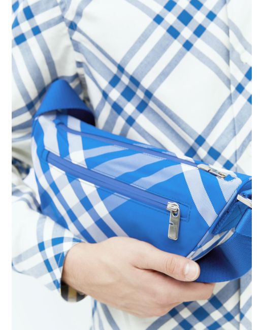 Burberry Blue Shield Crossbody Bag for men