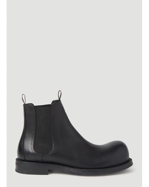 Martine Rose Bulb Toe Chelsea Boots in Black for Men | Lyst Canada