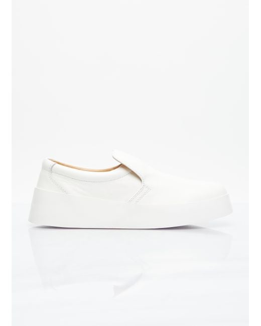 JW Anderson Leather Slipon Sneakers in White Lyst