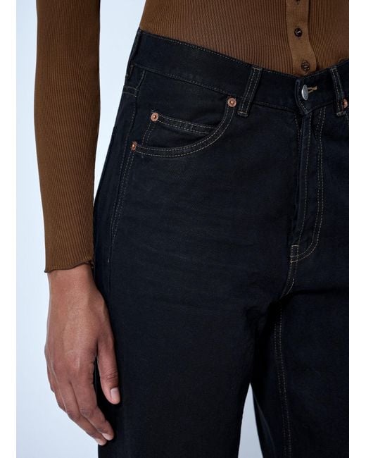 Saint Laurent Blue V-Waist Long Baggy Jeans