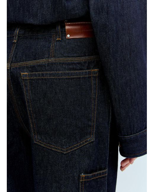 Dries Van Noten Blue Patch Pocket Jeans