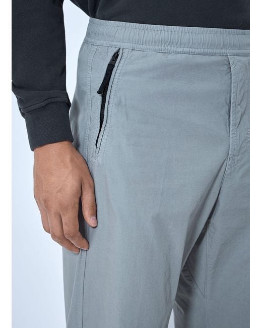 Stone Island Blue Cargo Trousers With Elasticated Waistband for men