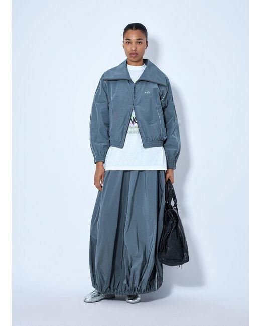 Balenciaga Blue High Collar Tracksuit Jacket
