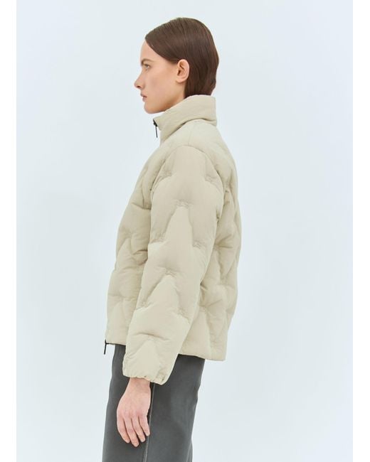 Burberry Natural Ekd Nylon Down Jacket