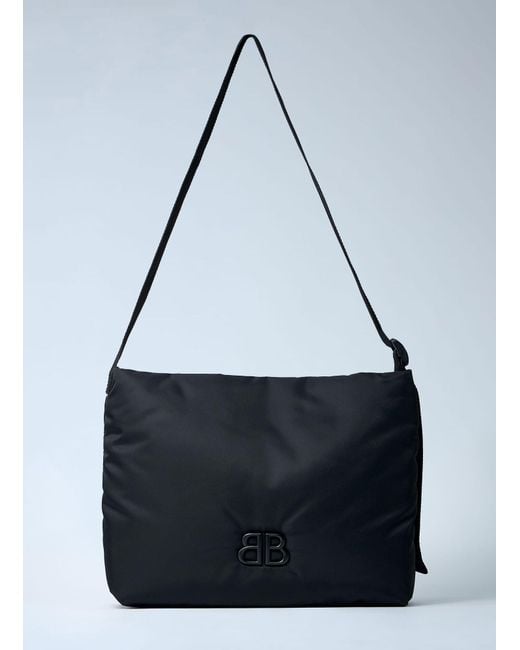 Balenciaga Blue Medium Monaco Flap Shoulder Bag for men