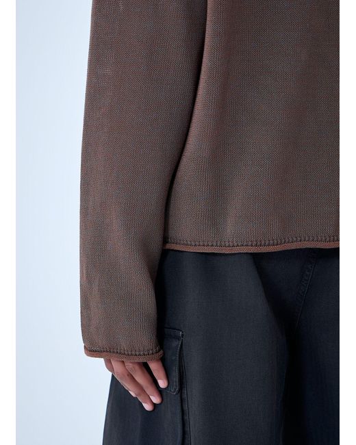 Our Legacy Brown Rigid Popover Sweater for men