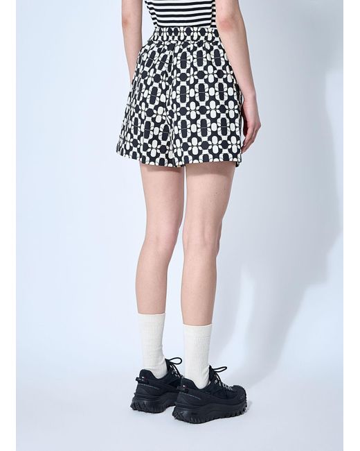 Moncler White Printed Shorts