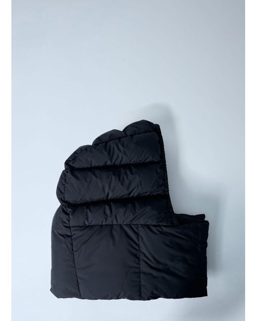 Moncler Blue Nylon Hooded Scarf