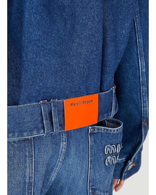 MERYLL ROGGE Blue Denim Jacket