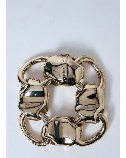 Saint Laurent Metallic Shell Chain Bracelet