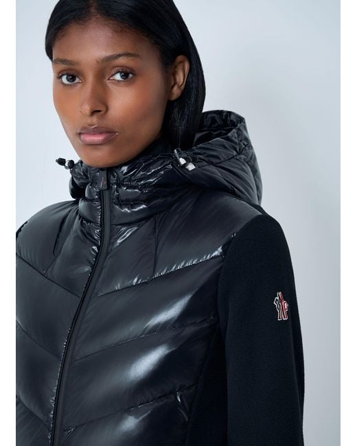 Moncler Blue Quilted Zip-Up Cardigan