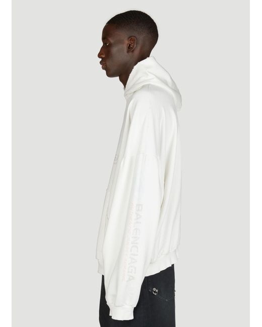 Balenciaga White Mann Sweatshirts 4 for men