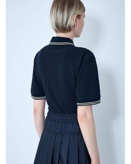 Moncler Blue Piquet Polo Shirt Dress