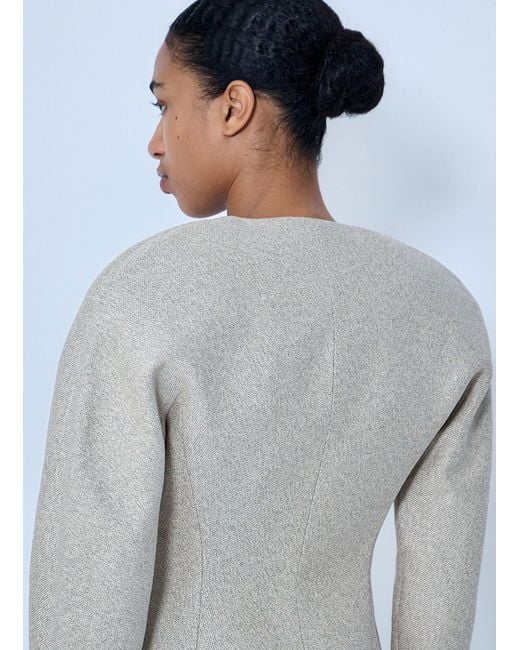 Jacquemus White La Petite Veste Ovalo Jacket