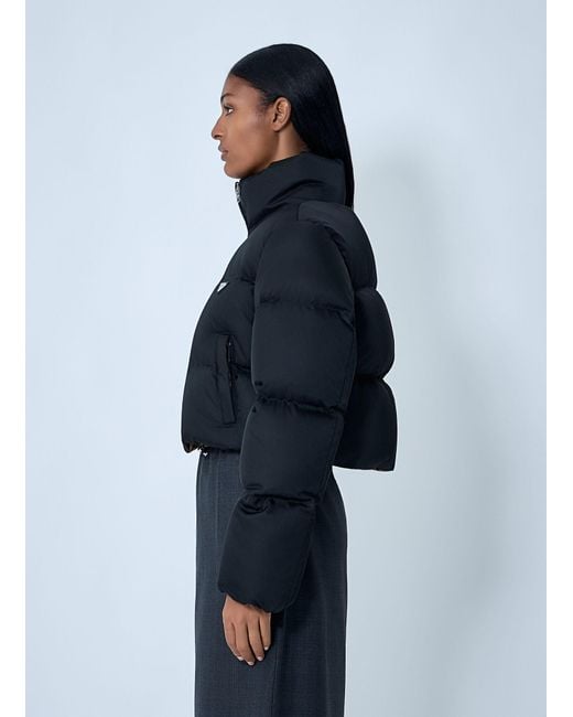 Prada Blue Short Re-Nylon Down Jacket