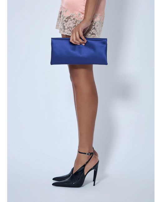 Saint Laurent Blue Evening Clutch