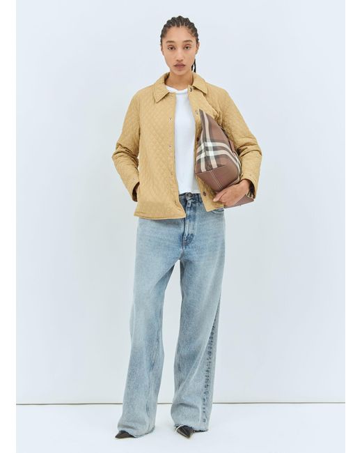 Burberry Natural Reversible Quilted Nylon Jacket