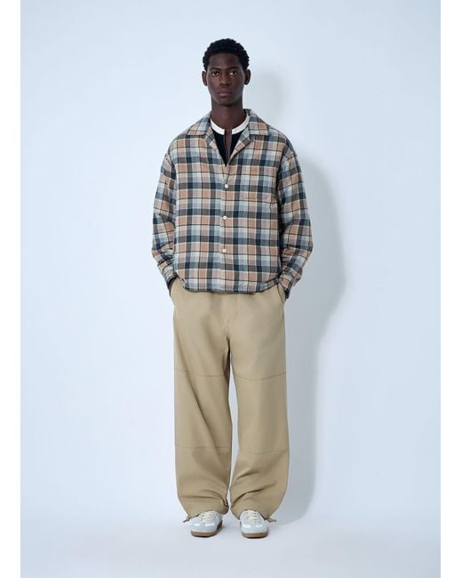 Visvim Blue Check Down Jacket for men