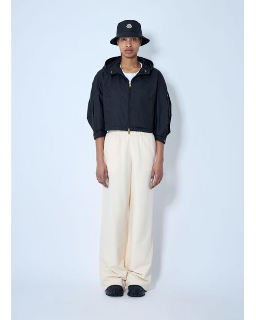 Moncler White Cotton Track Pants