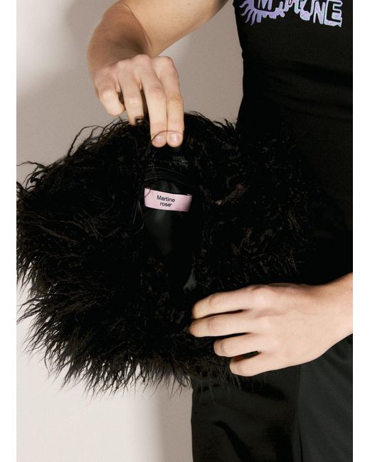 Martine Rose Black Charm Shoulder Bag for men