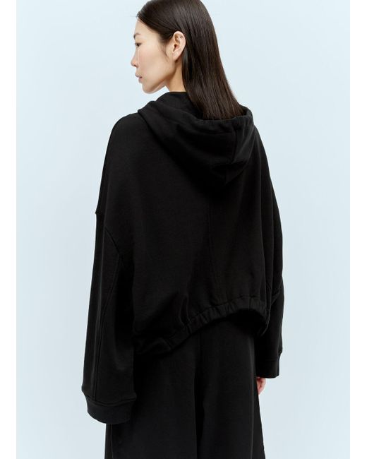 Dries Van Noten Black Zip-up Hooded Sweatshirt