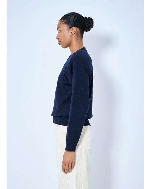Rohe Blue Statement Shoulder Crewneck