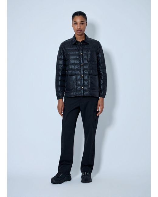 Moncler Blue Fouine Down Shirt Jacket