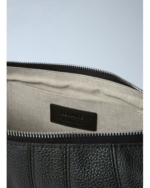Lemaire Gray Medium Croissant Crossbody Bag