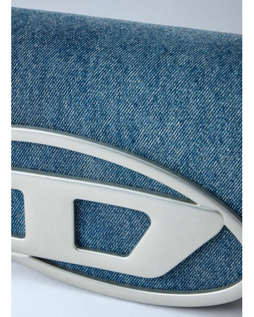 DIESEL Blue 1dr Denim Camera Bag for men