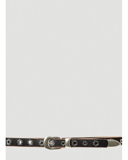 Our Legacy Flower Stud Belt in White for Men | Lyst