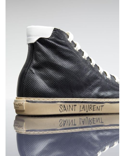 Saint Laurent Gray Malibu High Top Sneakers for men