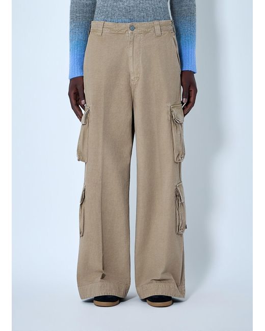 ERL Natural Cargo Trousers With Pocket Detailing for men