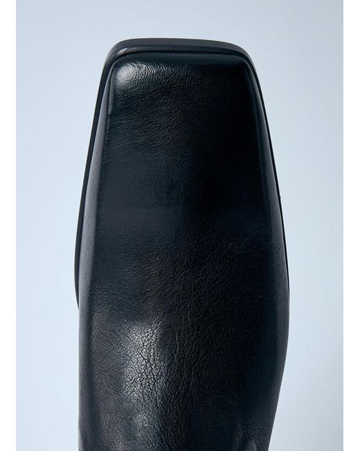 Rick Owens Blue Stivali Leather Boots for men