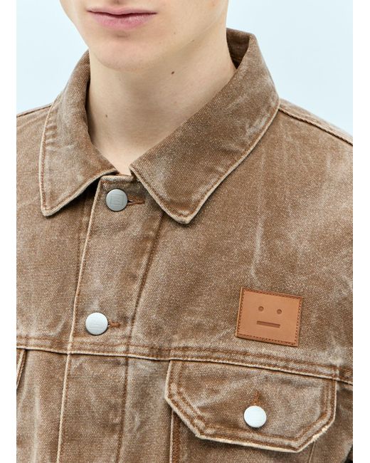 Acne Natural Padded Denim Jacket for men