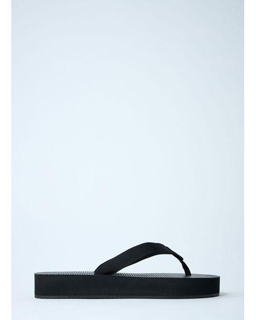 The Row Blue Dune Platform Thong Sandals