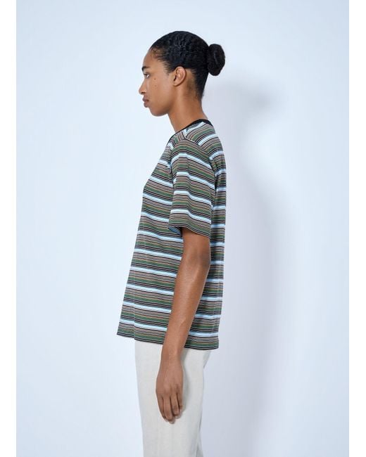 Marni Blue Striped Crewneck T-Shirt