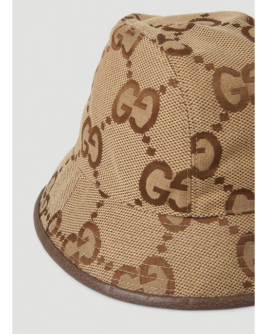 Gucci Natural Jumbo Gg Bucket Hat