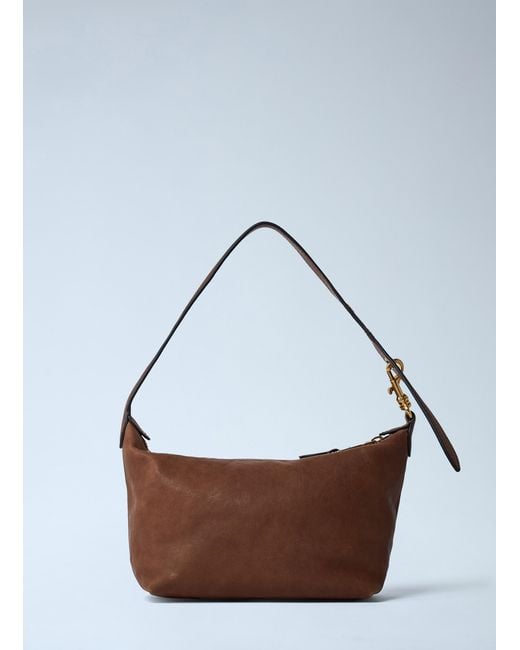 Miu Miu White Leather Logo Motif Shoulder Bag