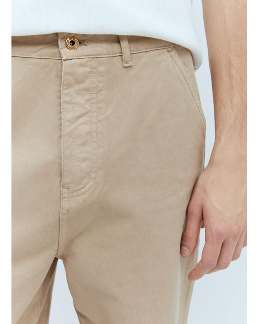 Miu Miu Natural Garment-dyed Gabardine Pants for men