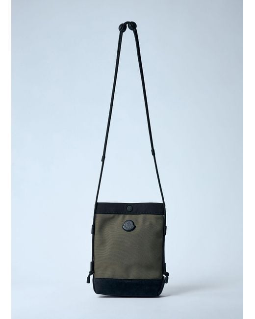 Moncler Blue Crossbody Phone Case Pouch for men