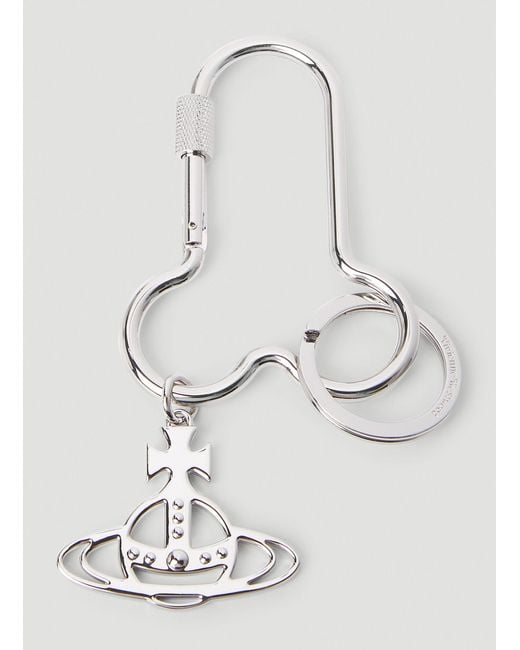 ★Vivienne Westwood★ L ORB CARABINER Buy Vivienne Westwood Orb Carabiner Keychain 'Silver' - 0374