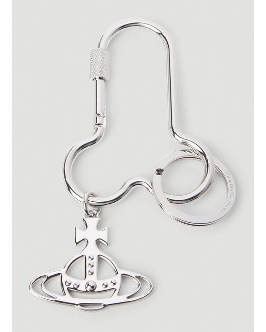 Vivienne Westwood White Penis Carabiner Keyring