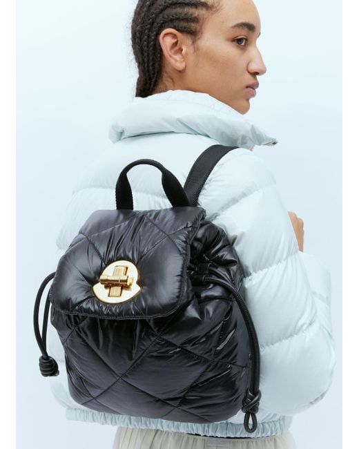 Moncler White Woman Backpacks One Size