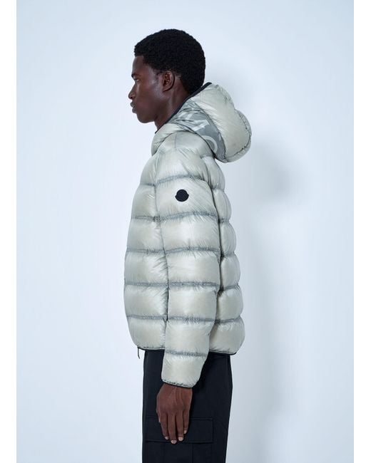 Moncler Blue Guadiana Hooded Down Jacket for men