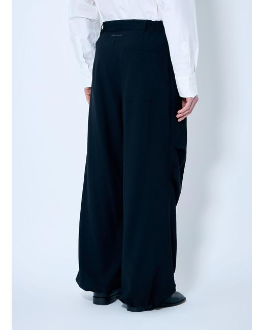MM6 by Maison Martin Margiela Blue Tapered Wool Pants for men