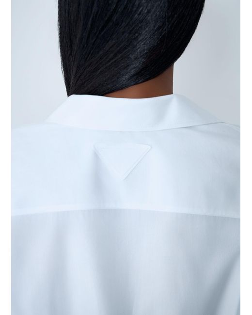 Prada White Poplin Shirt