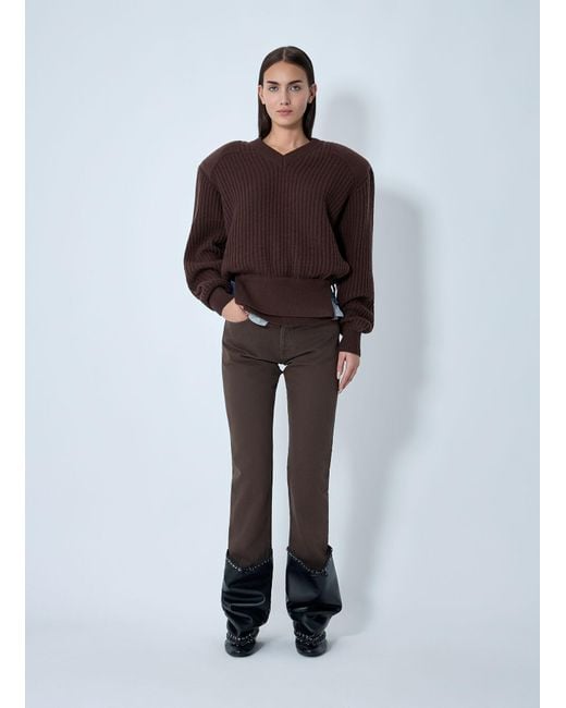 August Barron Brown Display Army Sweater