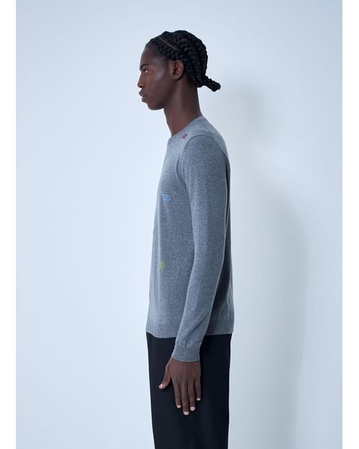 Gucci Blue Cashmere Sweater for men