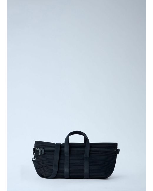 Pleats Please Issey Miyake Blue Pleated Crossbody Bag